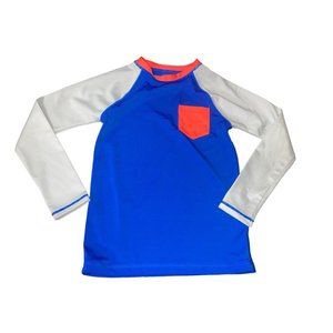 CREWCUTS BY J CREW Boys' colorblock rash guard with UPF 50 Size Small Retail $55